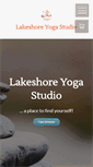 Mobile Screenshot of lakeshoreyoga.com